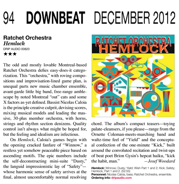 Ratchet Orchestra Downbeat review